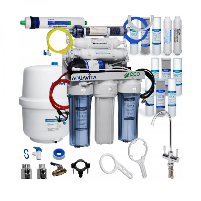 OSMOZA RO7 FILTR VODY JONIZÁTOR REDOX - 400 POMPA