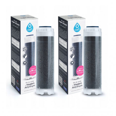 2x Вугільний водяний фільтр DAFI 10" Проточний фільтруючий картридж для всього будинку
