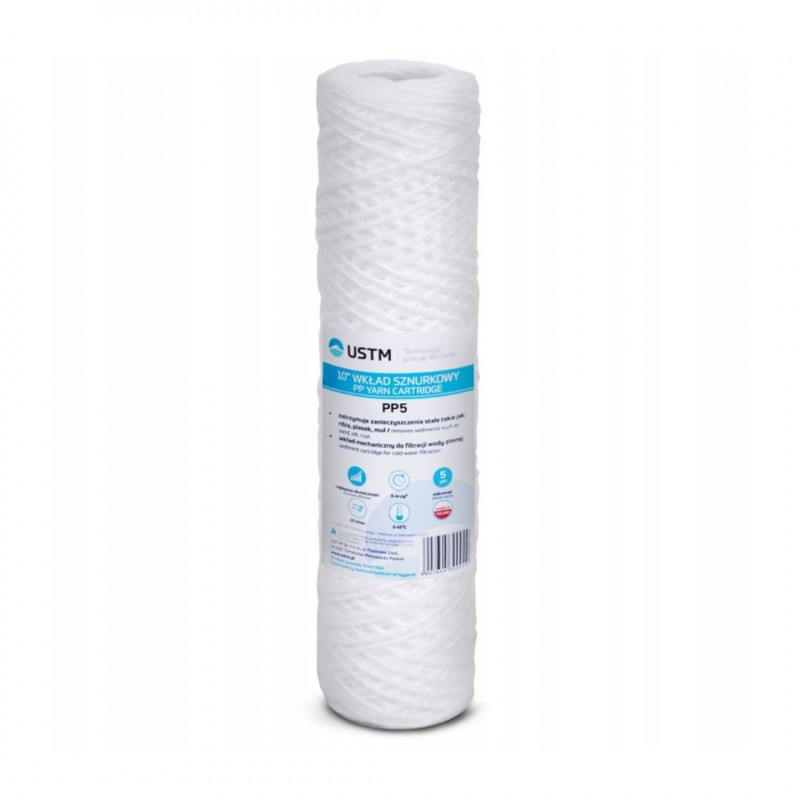 Filtr Wody Wkład sznurkowy UST-M PP5M 10" do Filtra USTM 5M Sedymentacyjny