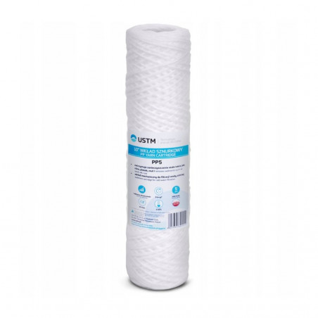 Water Filter String Woven Cartridge UST-M PP5M 10" for USTM 5M Sediment Filter