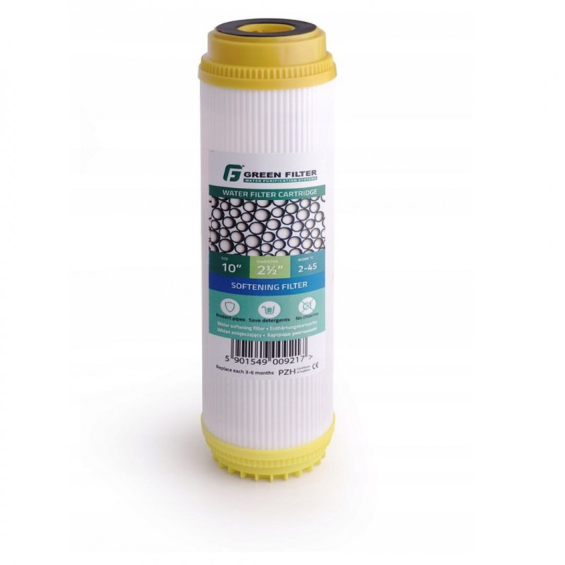 SOFTENING INSERT WITH RESIN FOR 10'' WATER FILTER
