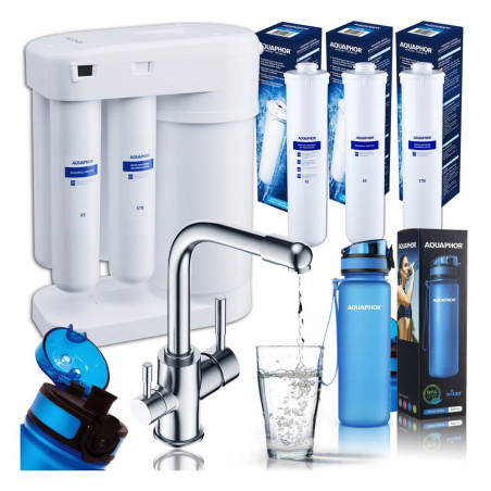 ФІЛЬТР ДЛЯ ВОДИ AQUAPHOR MORION ОСМОЗА ТРИПУНКТНИЙ ПРЕМІУМ БАТАРЕЯ