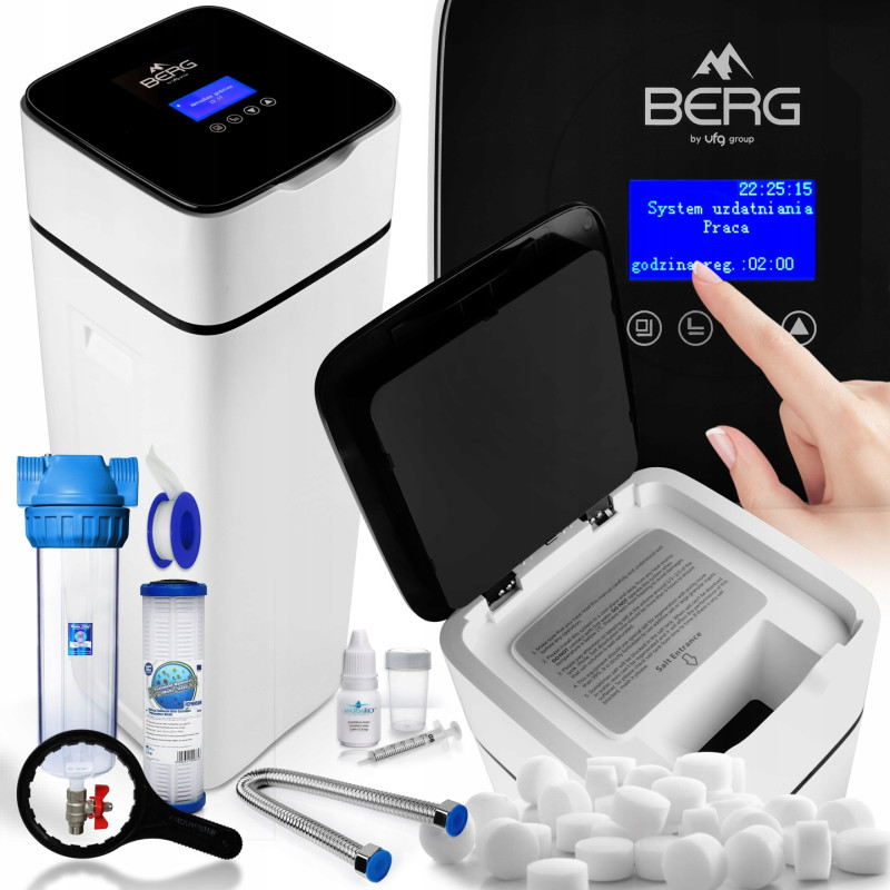 BERG WATER SOFTENER 25L READY COMPLETE SET FOR HOME BERG WATER SOFTENER 25L READY COMPLETE SET FOR HOME