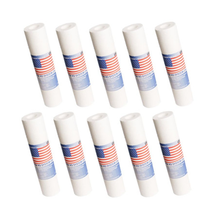 10x Картридж для водяного фільтра 5 МКП Поліпропіленовий механічний пінистий фільтр