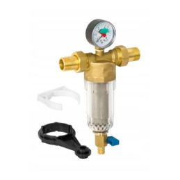 Фільтр механічний для води DIAMOND3/4 самочистячий в трубі попередній НАБІР