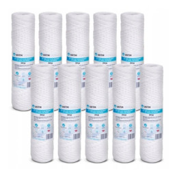 10x Filtr na vodu šňůrový vložka UST-M PP10M 10" do filtru USTM 10 MIKRON