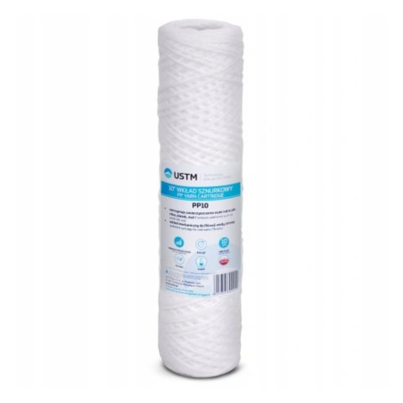 Filtr na vodu šnúrkový náplň UST-M PP10M 10" do filtra USTM 10 MIKRON