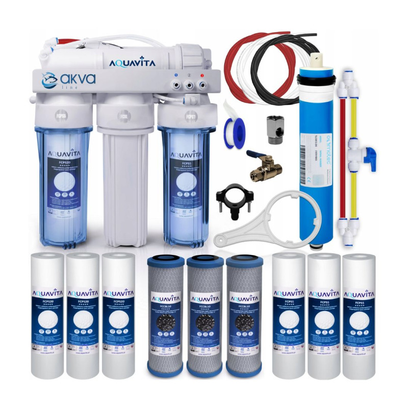 FILTR WODY DO AKWARIUM RO4 150GPD ODWRÓCONA OSMOZA FILTR WODY DO AKWARIUM RO4 150GPD ODWRÓCONA OSMOZA