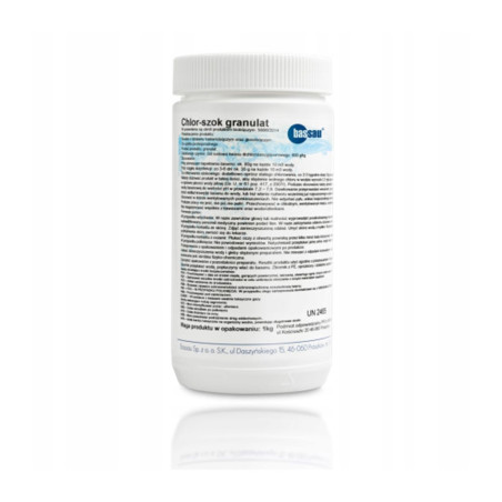 CHLOR ŠOK do bazéna granule chemikália do bazéna 1 kg