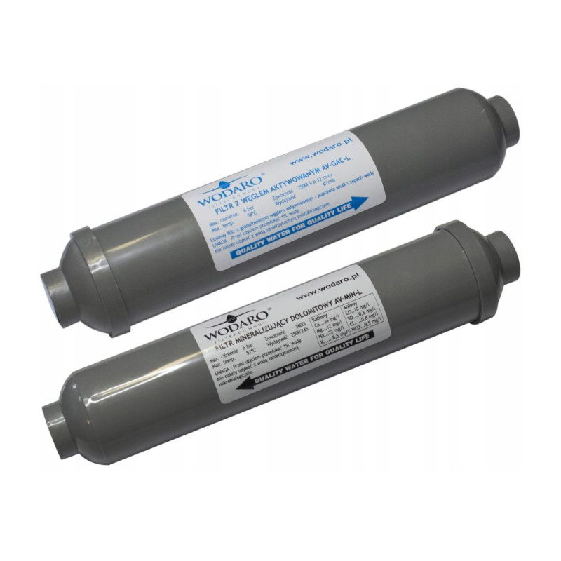 WODARO GRAPHITE Water Filter Set Water Mineralizer + Activated Carbon