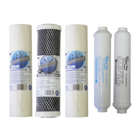 SERVICE SET OF WATER FILTER CARTRIDGES OSMOSIS RO AF AV
