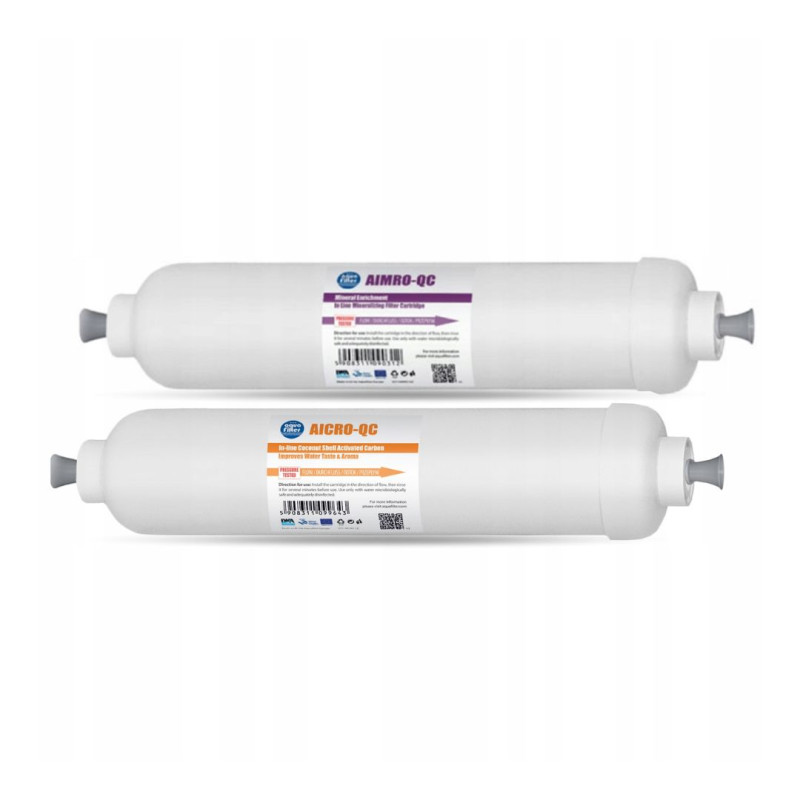 Zestaw AICRO-QC + AIMRO-QC Wkład Liniowy Filtr Wody Węglowy + Mineralizator Zestaw AICRO-QC + AIMRO-QC Wkład Liniowy Filtr Wody Węglowy + Mineralizator