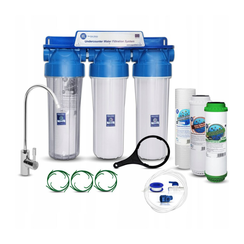 FP3-K1 Aquafilter Kitchen Under-Sink Water Filter + CARTRIDGE SET for 6 months. FP3-K1 Aquafilter Kitchen Under-Sink Water Filter + CARTRIDGE SET for 6 months.