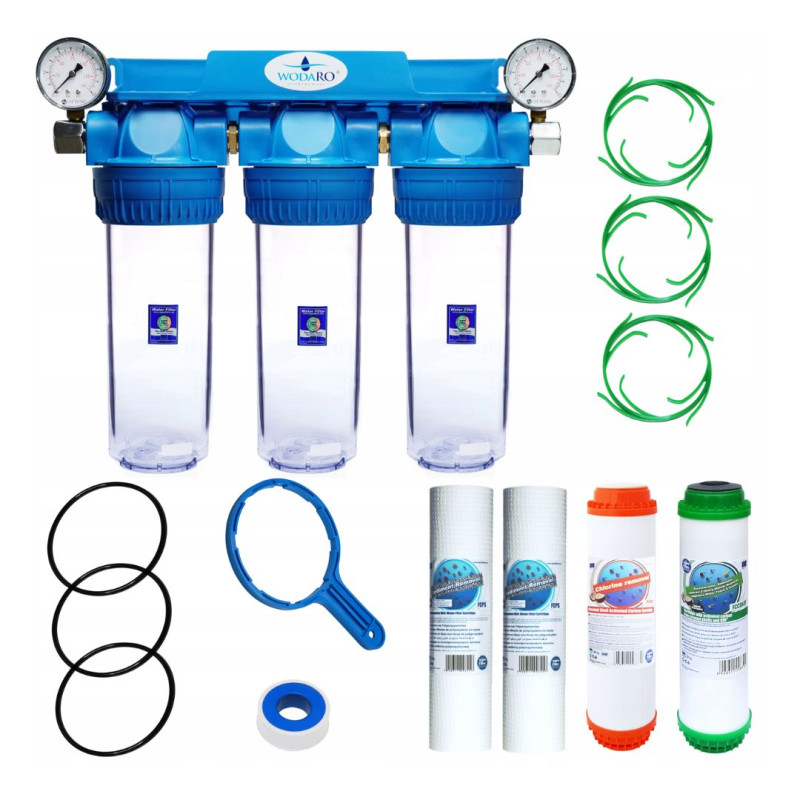 3-STAGE CARBON PRE-WATER FILTER UNDER SINK