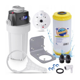 Water Softener Inline Filter with Bypass 1" for the Whole House + FCCST10BB Cartridge