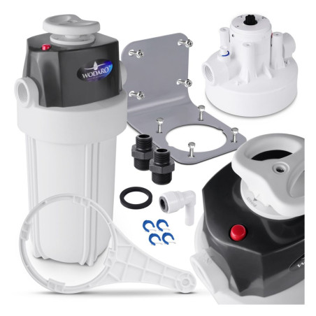 10" BB Water Filter Housing Flow WaterRO with 1" - 3/4" Bypass BIG BLUE