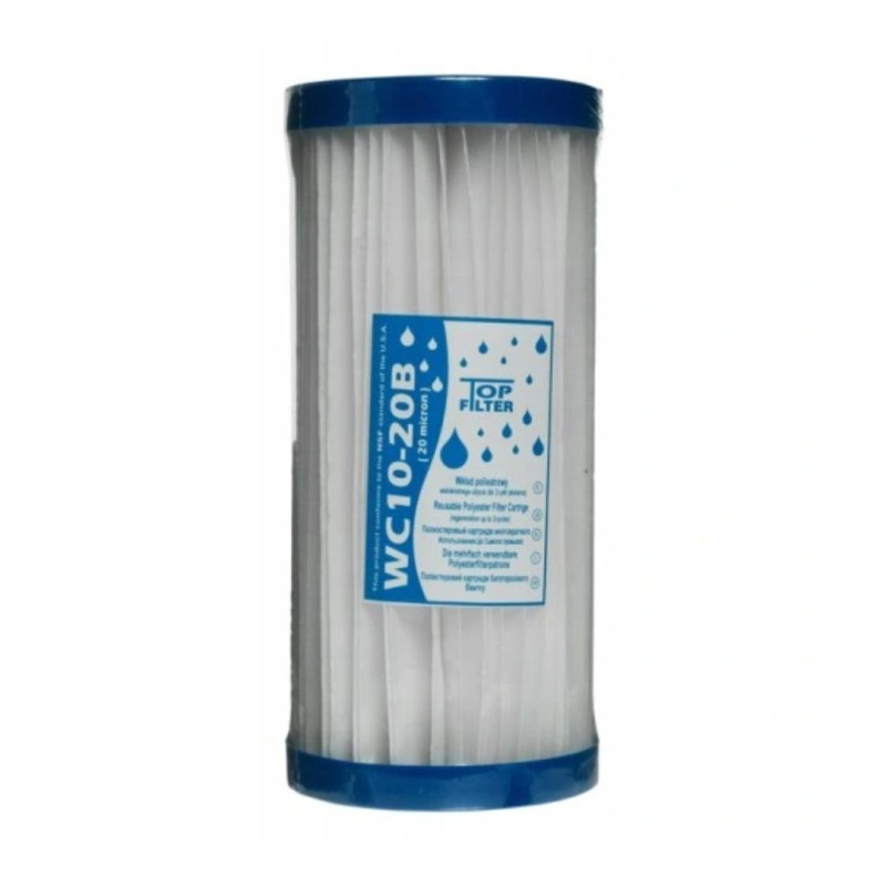 Wkład filtrujący TOP FILTER WC10-20B 1 szt. Filtr Siatkowy do Wody Wkład filtrujący TOP FILTER WC10-20B 1 szt. Filtr Siatkowy do Wody