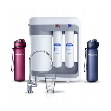 Reverse Osmosis System 300 GPD AQUAPHOR Under-Sink Water Filter + 2x BOTTLE