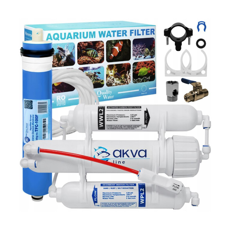 FILTR WODY RO3 OSMOZA AKWARYSTYCZNA AQUAFILTER 100 FILTR WODY RO3 OSMOZA AKWARYSTYCZNA AQUAFILTER 100