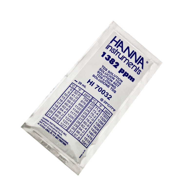 Hanna Calibration Solution for TDS Meter 1382 PPM pH