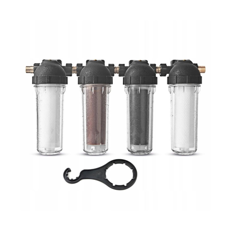 Фільтр для води 4-СТУПЕНЕВИЙ DAFI М'ЯКЧУВАЧ - Трубний Установник для Всього Дому