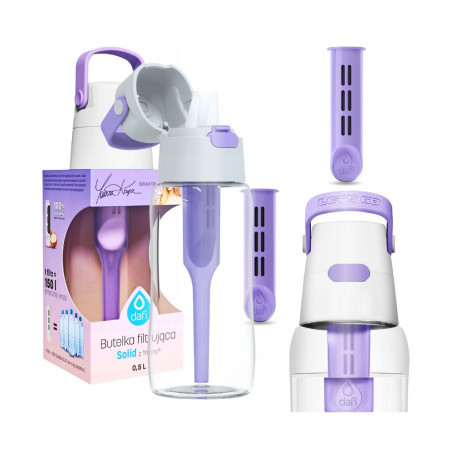 Butelka s filtrem DAFI SOLID 0,5L Levandule Filtrující lahev od Joanny Krupy