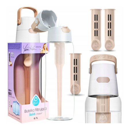 FILTROVANÁ FĽAŠA 0,7L DAFI od Joanny Krupy - SADA 3 FILTRAČNÝCH NÁPLNÍ