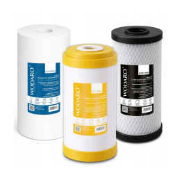 Набір фільтрів для води на весь будинок 3-ступеневий пом'якшувач BIG BLUE 10"