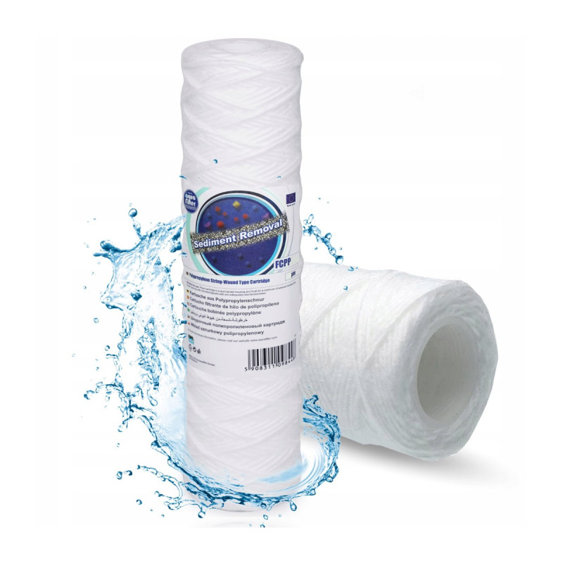 Filtr Wody FCPP100 AQUAFILTER 10'' Wkład Mechaniczny Sznurkowy 100 Mikron Filtr Wody FCPP100 AQUAFILTER 10'' Wkład Mechaniczny Sznurkowy 100 Mikron