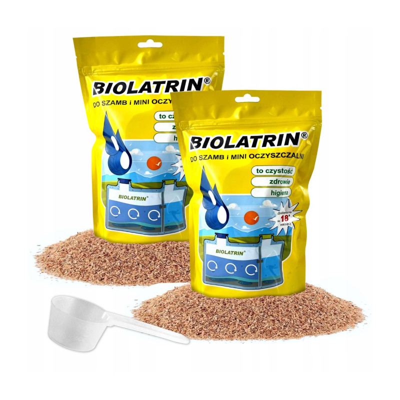 BIOLATRIN Preparat do Szamb Ścieków Ekologiczne Bakterie do Szamba 2 SZTUKI BIOLATRIN Preparat do Szamb Ścieków Ekologiczne Bakterie do Szamba 2 SZTUKI