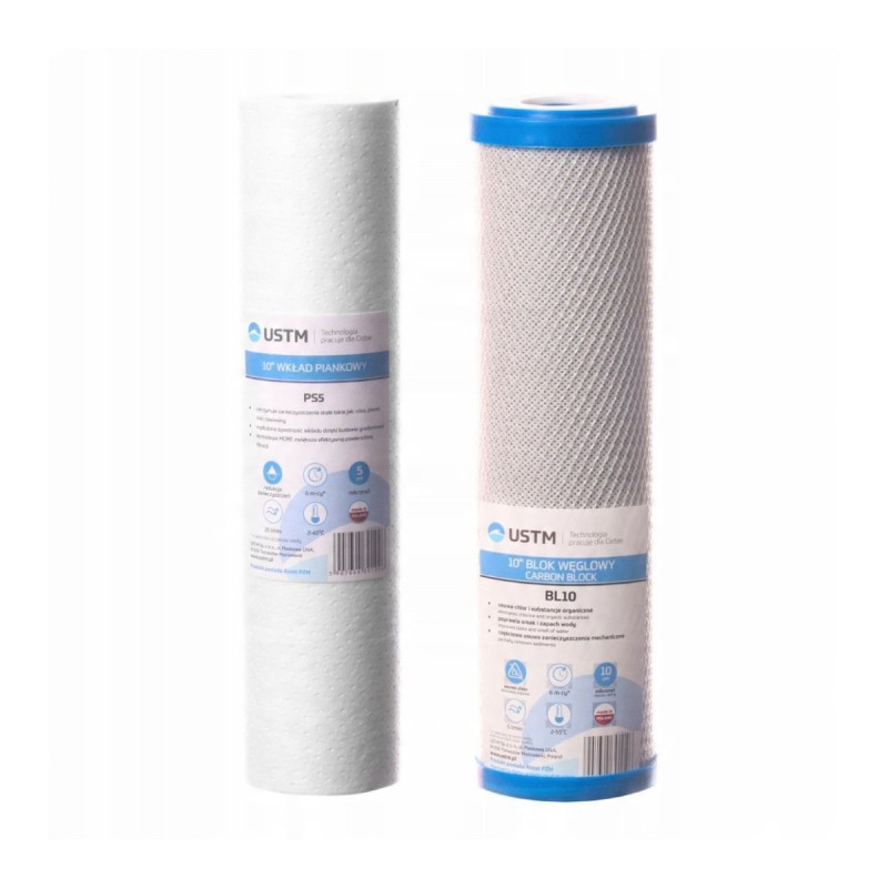 COMPLETE SET OF PRE-FILTERS RO SILVER USTM REPLACEMENT CARTRIDGES REVERSE OSMOSIS