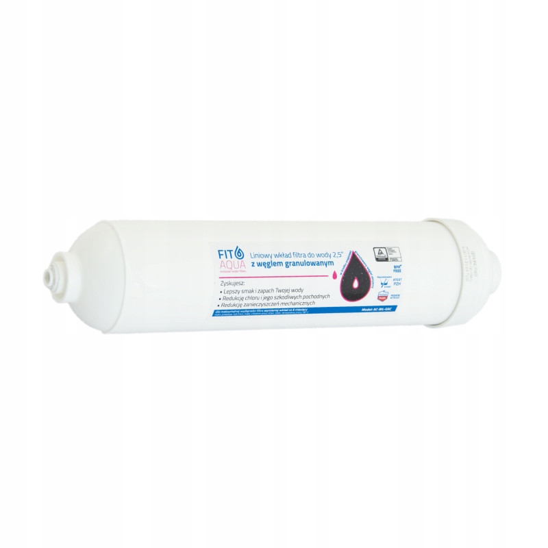 Liniowy wkład Węglowy z Szybkozłączkami FITAQUA AC-IL-GAC-QC 1/4" Filtr Liniowy wkład Węglowy z Szybkozłączkami FITAQUA AC-IL-GAC-QC 1/4" Filtr