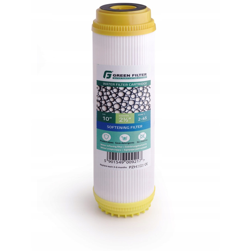 Vložka na změkčení s pryskyřicí 10″ iontoměnná do filtru vody odstraňuje vodní kámen