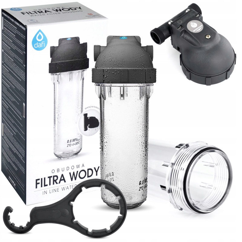 Filtr wody przepływowy DAFI korpus narurowy 1" | MojaWoda.com Filtr wody przepływowy DAFI korpus narurowy 1" | MojaWoda.com