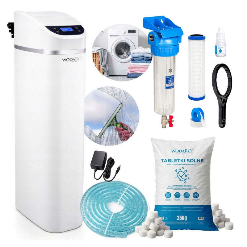 HOME 61 WODARO Water Treatment Station Softener for 6 People STARTER KIT