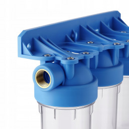 Trojitý vodní filtr trubkový fi 3/4" GW KORPUS OBAL + Náplně SADA