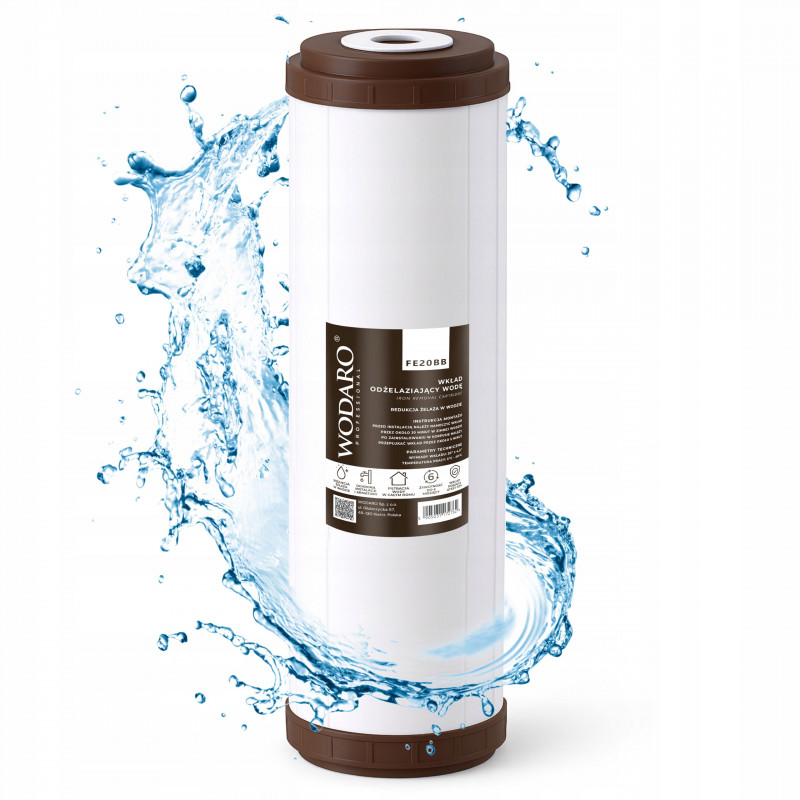 WODARO FE20BB Iron Removal Cartridge for BIG BLUE 20