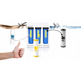 3stupňový vodní filtr se změkčovačem WODARO HBB20 BIG BLUE | MojaWoda.com