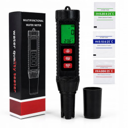 Tester kvality vody 7v1 pH TDS EC ORP SAL S.G. TEMP | MojaWoda.com