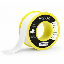 Taśma Teflonowa WODARO Uszczelniająca PTFE do Gwintów 12mm x 10m