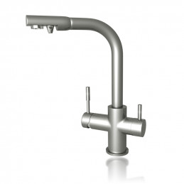 FXFCH13-3-M_K Aquafilter трьохходовий кран сатин | MojaWoda.com