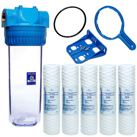 Korpus narurowy 3/4" Aquafilter wkłady sznurkowe