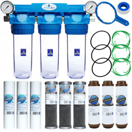 Filtr 3-stupňový mechanický odželezovač uhlíkový | MojaWoda.com