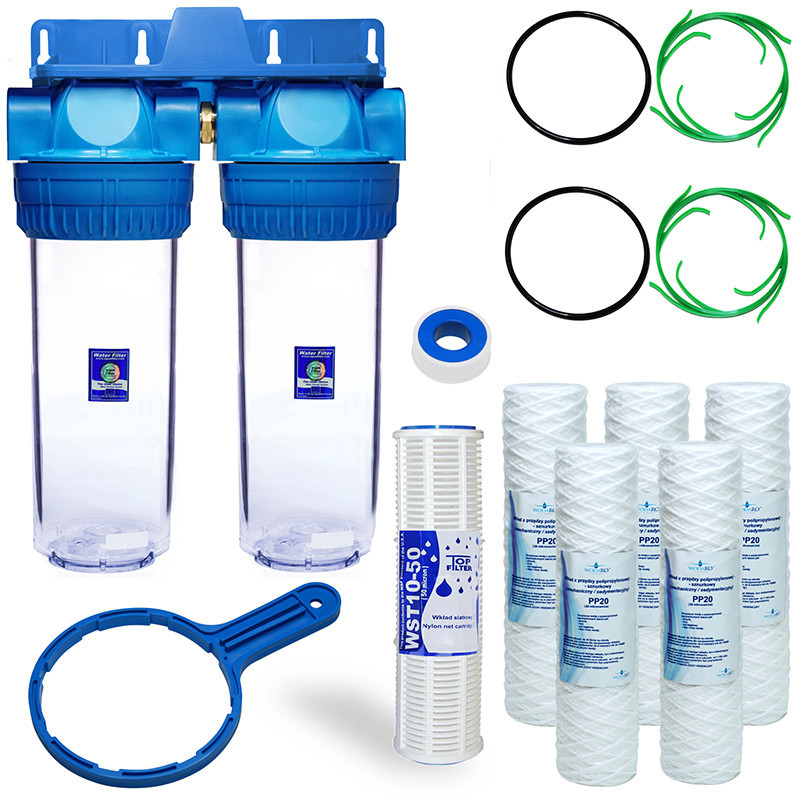 2-stage mesh string filter | MojaWoda.com