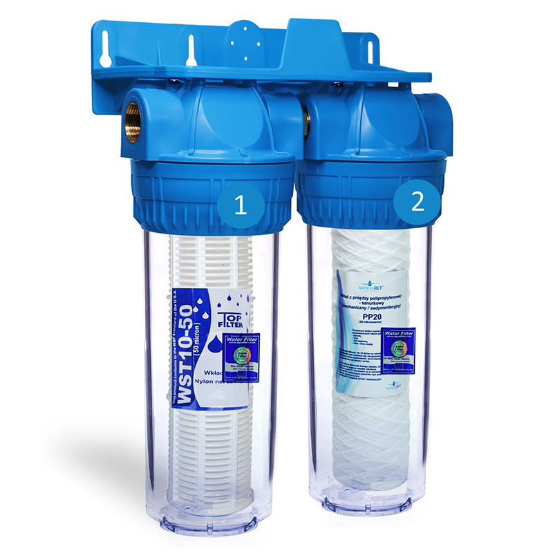 2-Stage Mesh and String Home Water Inlet Filter