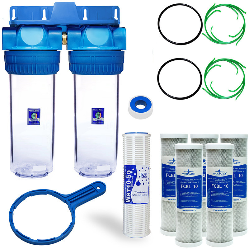 2-stage carbon mesh filter | MojaWoda.com