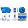 2-Stage Carbon Mesh Home Water Filter for Whole-System Use