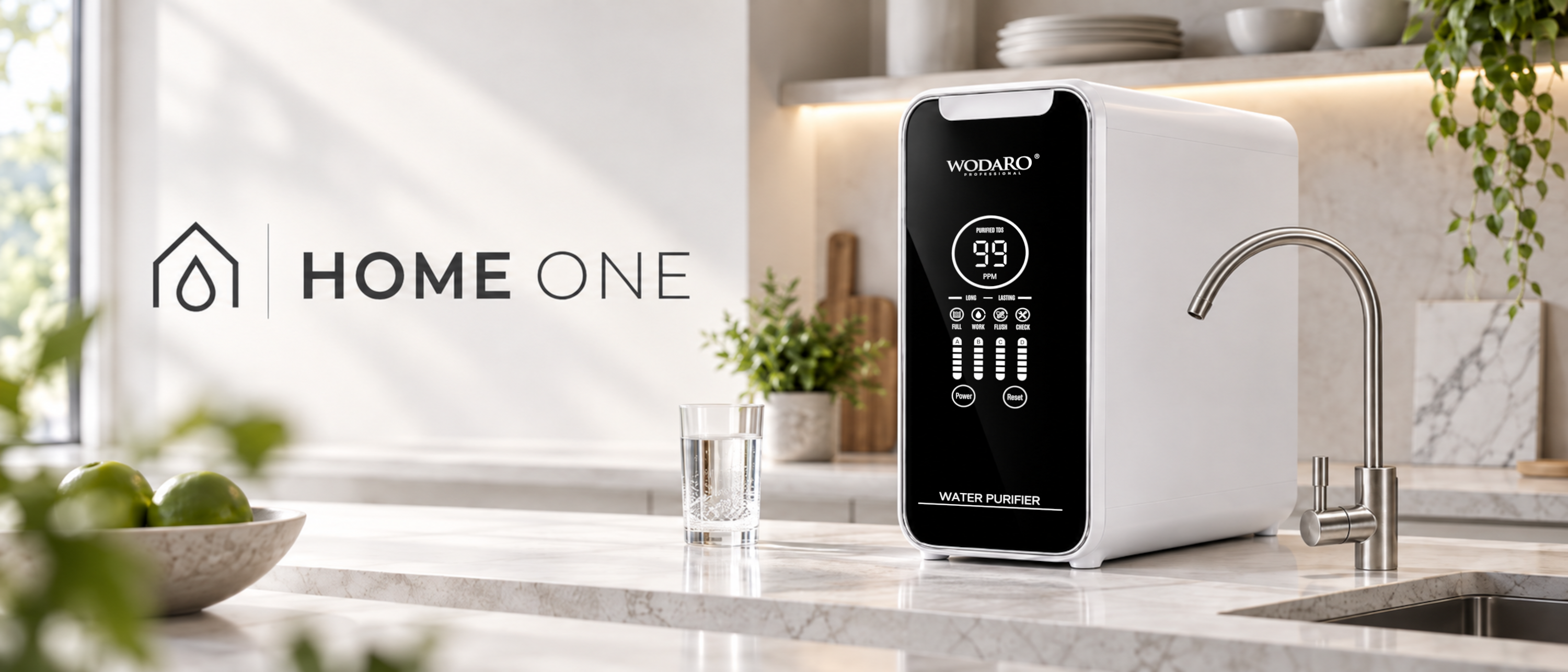 WODARO HOME ONE baner filtr do wody odwrócona osmoza RO 600 GPD