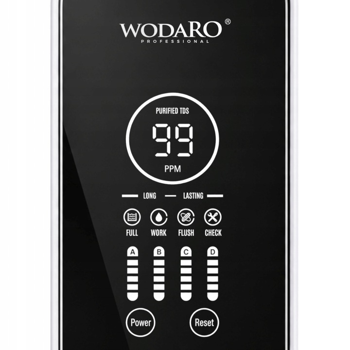 WODARO HOME ONE wyświetlacz TDS i marka wodaRO